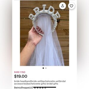 bride headband with veil